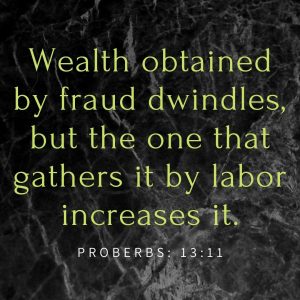 Greed; a capital sin